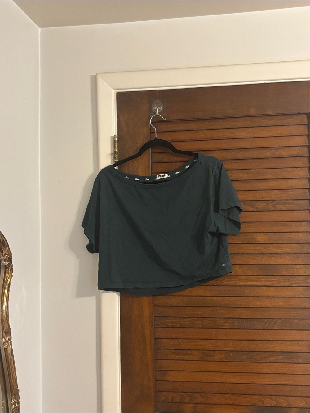 Women's Forest Green off the shoulder Crop Top